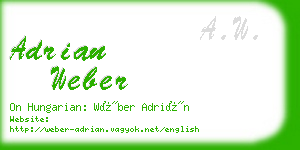 adrian weber business card